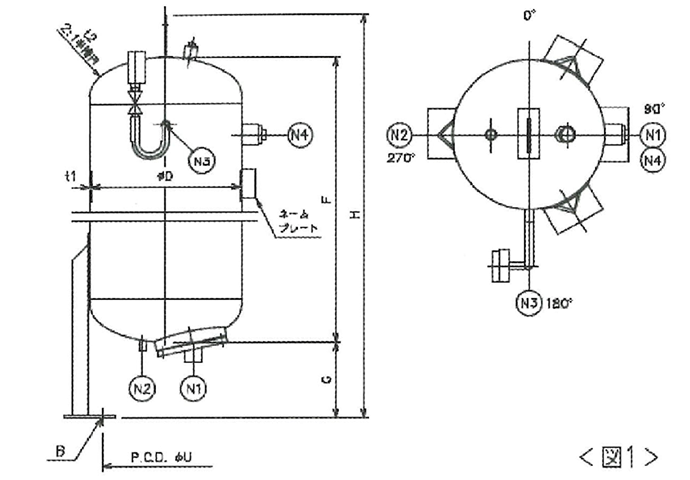 ステンレス製 仕様例 図1