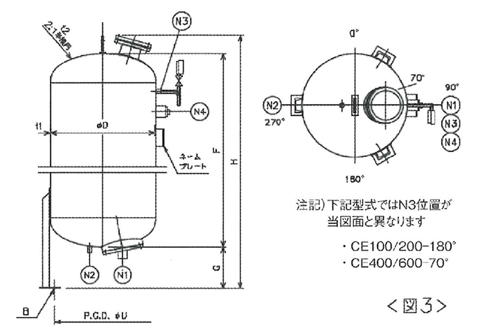 ステンレス製 仕様例 図3