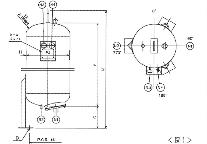 鉄板製 仕様例 図1