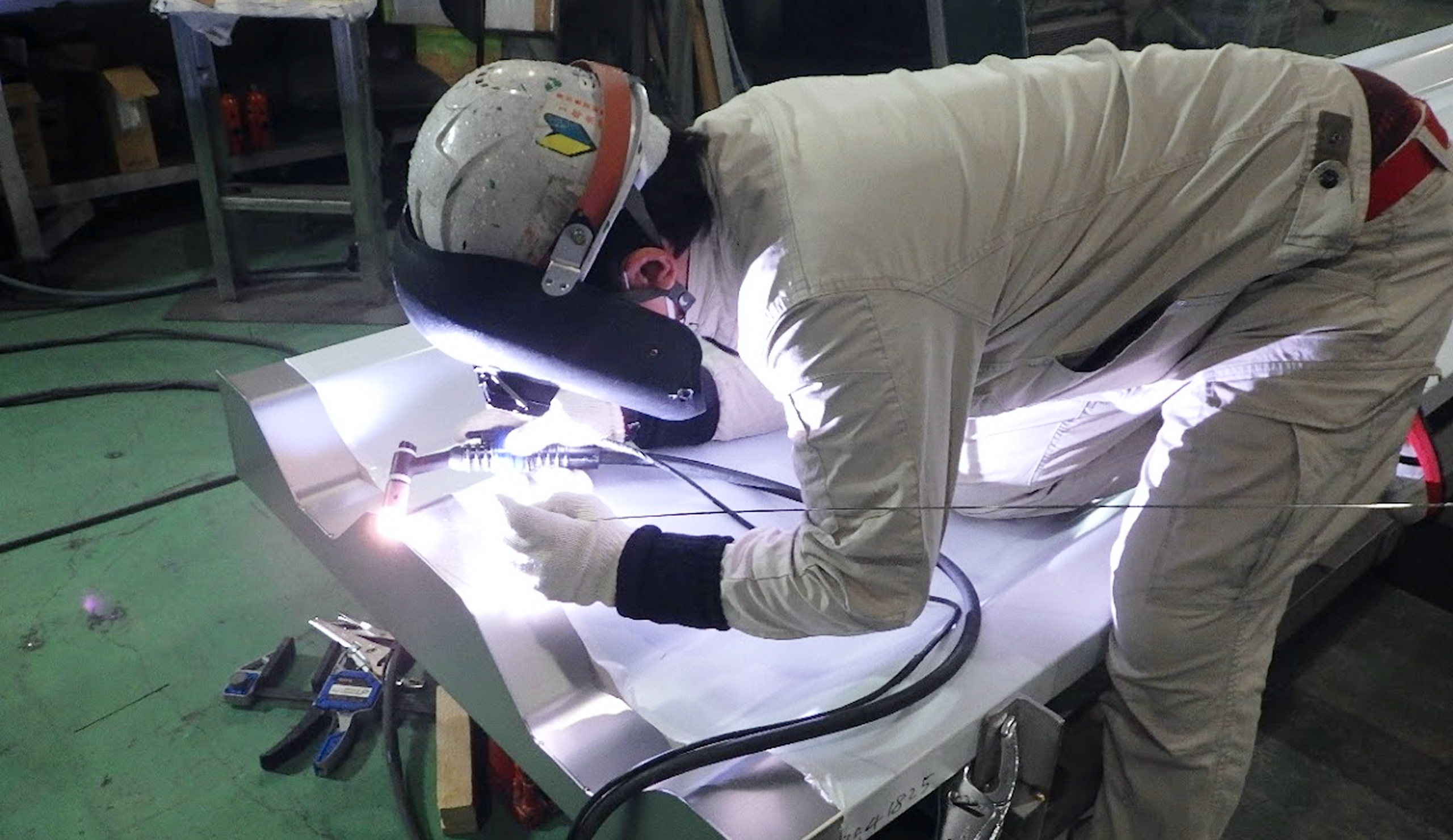 ボイラー溶接資格の実技練習