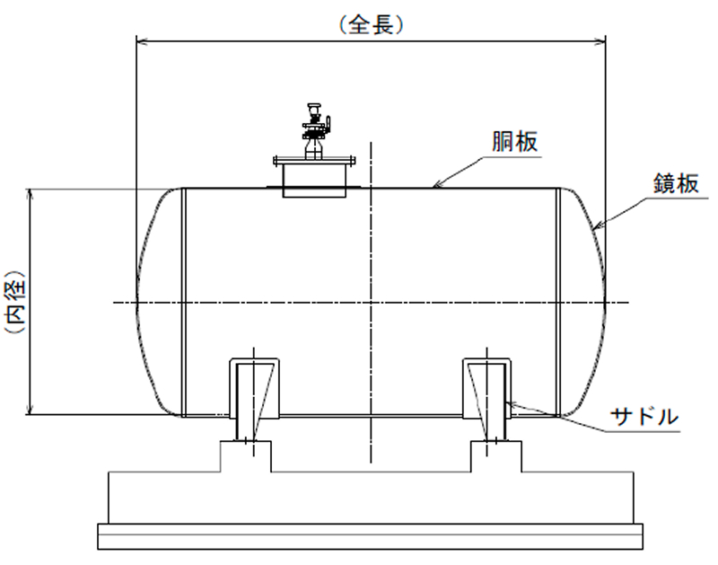 貯水機能付給水管の横形仕様