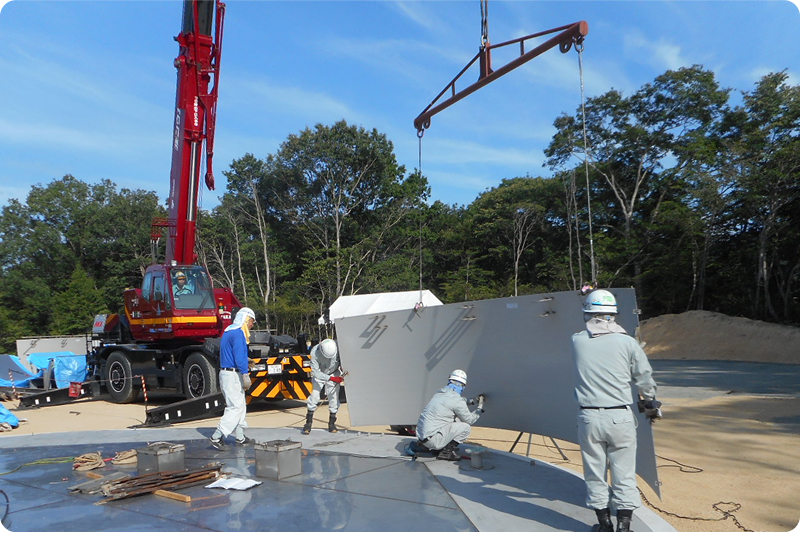 側板一段目組立