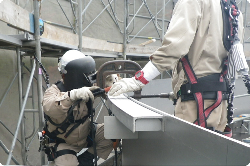 頂部補強材取付け