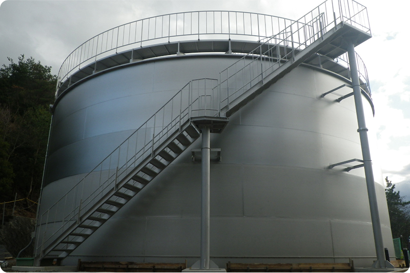 円筒形タンク完成