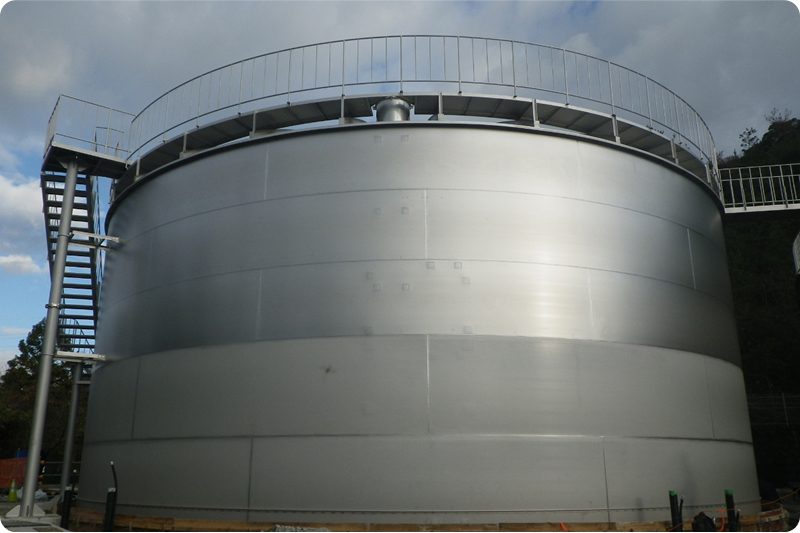 円筒形タンク完成