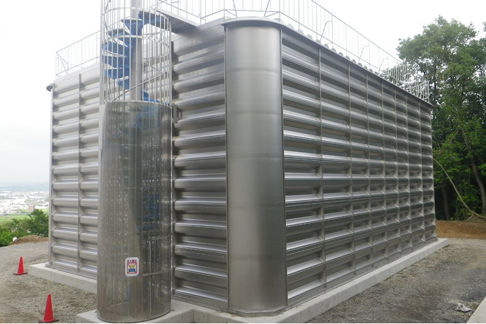 一体形タンク完成