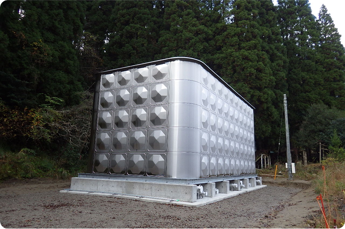 ステンレスパネルタンク完成