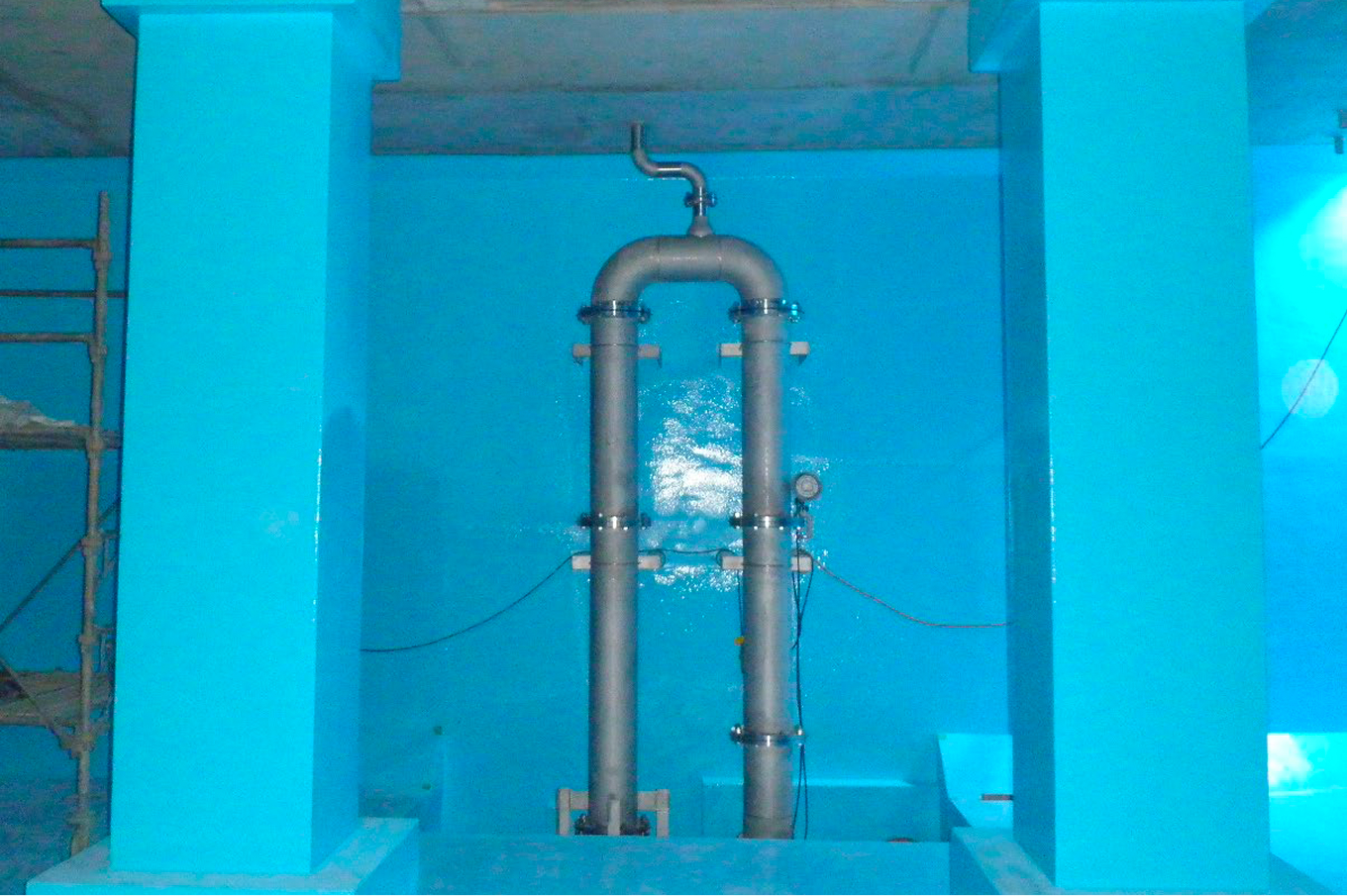 サイフォン式緊急遮水システム