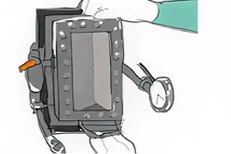 溶接部真空試験